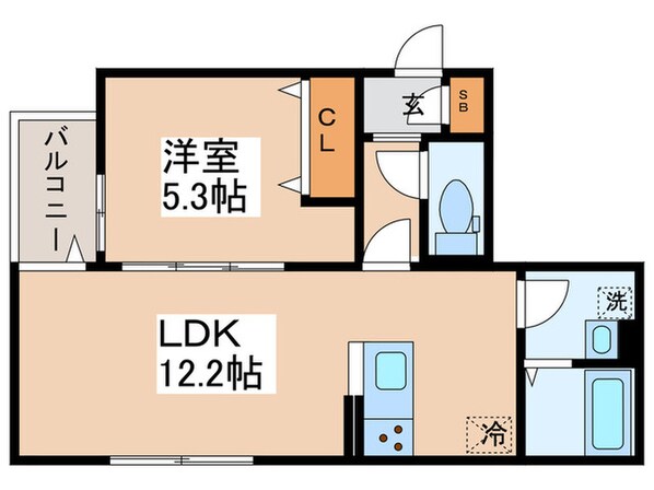 レクシア一ツ家の物件間取画像